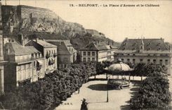 Belfort - the Place of Weapons and Castle CPA