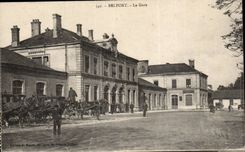 Belfort - Train station CPA