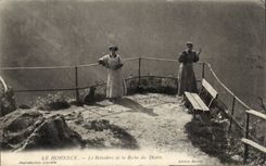 CPA Hohneck the View-point of the rock of the devil