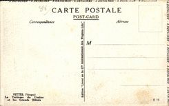 CPA Vittel the terrace of the casino and large hotels