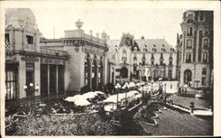 CPA Vittel the terrace of the casino and large hotels