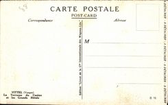 CPA Vittel the terrace of the casino and large hotels