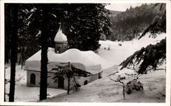 CPSM Ventron Hermitage and vault of the worthy Joseph Brother in winter