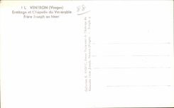 CPSM Ventron Hermitage and vault of the worthy Joseph Brother in winter