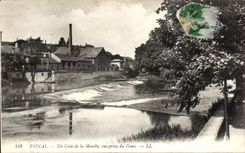 Epinal - a Corner of the Moselle - seen from of the course - CPA
