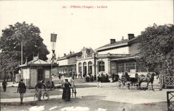 Epinal - Train station - bicycle - bicycle - CPA