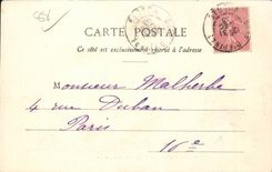 Epinal - Umlagerungen - die Mosel mit dem spitzen Felsen - CPA