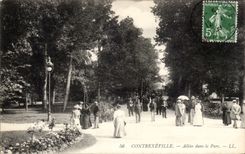 Contrexeville - Alleys in the Park - CPA