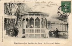 Martigny les Bains - the Kiosk of the Music - CPA