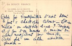 Korsika - hohes Korsika - Korsika - Calvi - Korsika - die obere Stadt und die Marine - Yvon - CPA