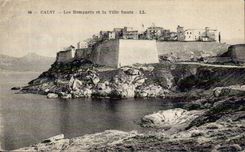 Corsica - High Corsica - Corsica - Calvi - Walls and the High City - CPA