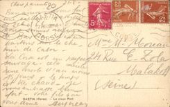 Corsica - High Corsica - Corsica - Bastia - the Old Port - CPA Woman nice shot