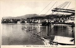 Corsica - High Corsica - Corsica - Bastia - Panorama on the City seen of the Port - CPA