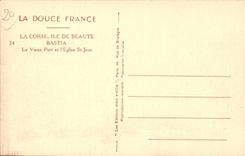 Corsica - High Corsica - Corsica - Bastia - Corsica - Old man Port and the Church Saint Jean - Sinning Yvon CPA