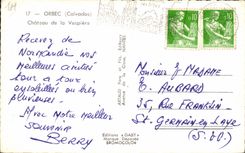 Orbec out of Trough - Castle of Vespiere - Normandy - CPA