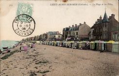CPA Saint Aubin on Sea the beach and villas