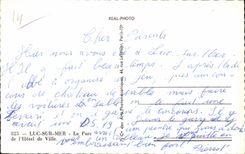 CPSM Luc auf Meer der Park des Rathauses