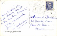 CPSM Luc auf Seeszene des Strandes das Bad