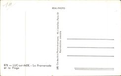 CPA Luc auf Meer der Weg und der Strand