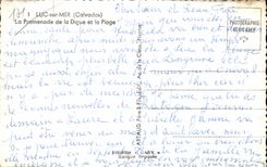 CPA Luc auf Meer der Weg der Verdammung und des Strandes