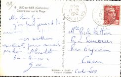 CPA Luc auf Meer gegen Tag auf dem Strand