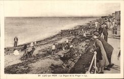 CPA Luc on Sea the dam and the beach