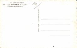 CPA Luc auf Meer die Verdammung und der Strand