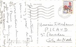 CPSM Deauville gebluhter Strand das Feld des Rennen Hereinkommens