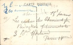 CPA Deauville Strand bluhte Bahnstation