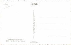 Deauville - das Bassin der Yachten - CPA