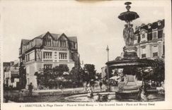 Deauville - Platz und Morny Hotel - CPA