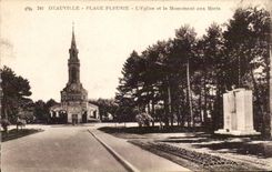 Deauville - die Kirche - Kriegdenkmal - CPA
