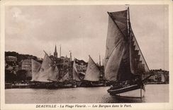 Deauville - Baques im Hafen - CPA