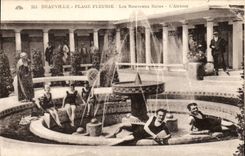 Deauville - neue Bader - das Atrium - Art Deco - Badeanzug - das Baden folgt - CPA