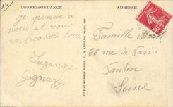 Deauville - gebluhter Strand - das Kasino - CPA