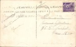 Deauville - gebluhter Strand - CPA