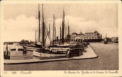 Deauville - das Bassin der Yachten - CPA