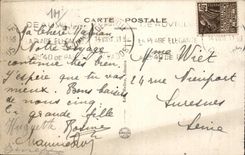 Deauville - der Strand und die Bretter - CPA