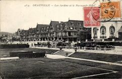 Deauville - Garten und Normandie-Hotel - CPA
