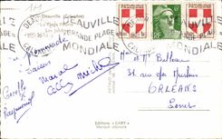 Deauville - der gebluhte Strand - Garten - CPA