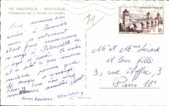 Deauville - Dammerung auf dem Bassin der Yachten - CPA