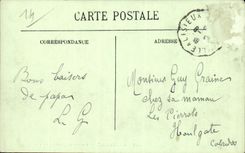 Deauville - Anblick auf den Garten - CPA