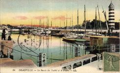 Deauville - das Bassin der Yachten - CPA