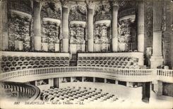 Deauville - Raum des Theaters - CPA