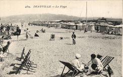 Deauville - der Strand - CPA