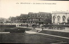 Deauville - Garten und Normandie-Hotel - CPA