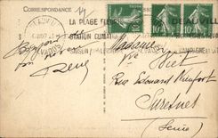 Deauville - der gebluhte Strand - neue Bader - CPA