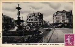 Deauville - der gebluhte Strand - Morny und Platz Morny - CPA