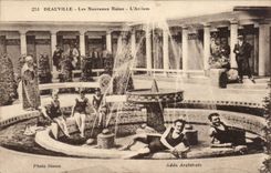 Deauville - neue Bader - das Atrium - Badeanzug - badend folgt - Art und Weise - Art Deco - CPA