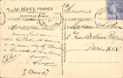 Deauville - gebluhter Strand - Platz Morny - Yvon - CPA